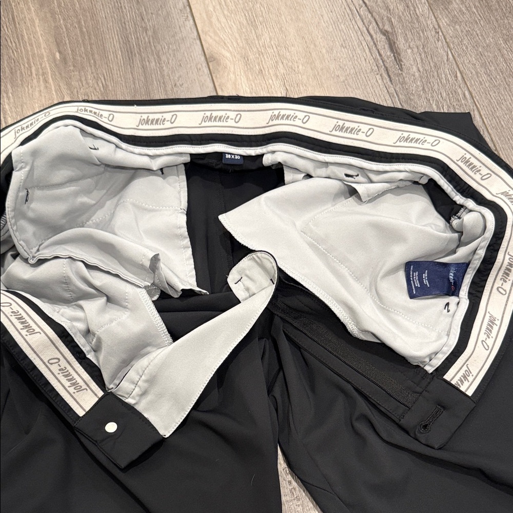 johnnie-O Black Momentum Stretch Knit Performance Pants